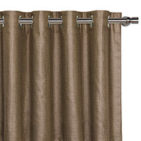 Meridian Woven Curtain Panel in Mocha