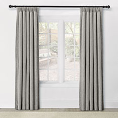 ATHENA EMBROIDERED CURTAIN PANEL IN GRAY