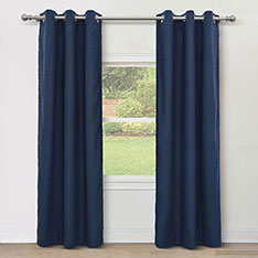 BRISA GROMMET CURTAIN PANEL IN INDIGO