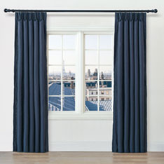 BRISA LINEN CURTAIN PANEL IN INDIGO
