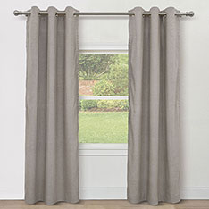 BRISA GROMMET CURTAIN PANEL IN TAUPE