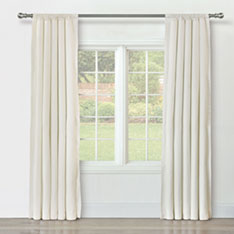 BRISA LINEN CURTAIN PANEL IN IVORY
