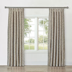 CAVILL TEXTURED CURTAIN PANEL IN WHEAT
