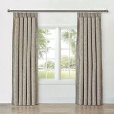 CAVILL TEXTURED CURTAIN PANEL IN WHEAT