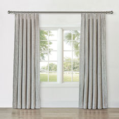 CAVILL TEXTURED CURTAIN PANEL IN OAT