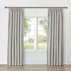 CAVILL TEXTURED CURTAIN PANEL IN OAT