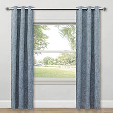 CAVILL GROMMET CURTAIN PANEL IN GLACIER