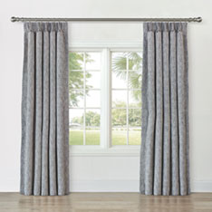 CAVILL TEXTURED CURTAIN PANEL IN SHALE