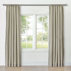REVERIE STRIPED CURTAIN PANEL IN PEARL