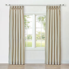 REVERIE STRIPED CURTAIN PANEL IN SAND