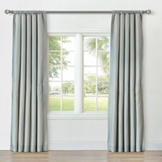 REVERIE STRIPED CURTAIN PANEL IN JADE