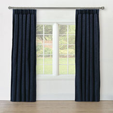 STERLING STRIE CURTAIN PANEL IN MARINE