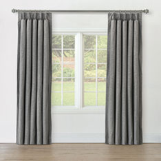 STERLING STRIE CURTAIN PANEL IN SMOKE
