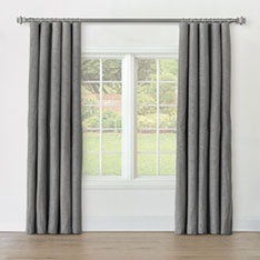 STERLING STRIE CURTAIN PANEL IN SMOKE