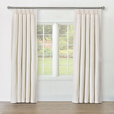 STERLING STRIE CURTAIN PANEL IN IVORY