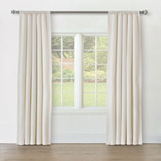 STERLING STRIE CURTAIN PANEL IN IVORY