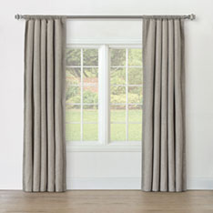 STERLING STRIE CURTAIN PANEL IN FOG