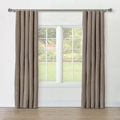 STERLING STRIE CURTAIN PANEL IN BARK