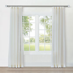 SWAY SHEER CURTAIN PANEL IN IVORY