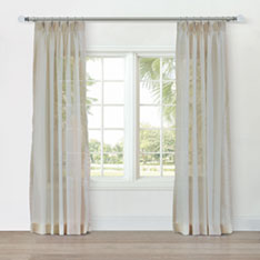 SWAY SHEER CURTAIN PANEL IN TAN