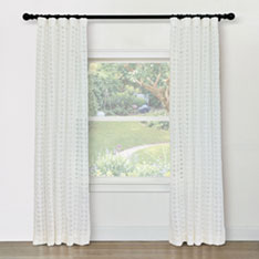 NEVADA ROD POCKET CURTAIN PANEL IN IVORY