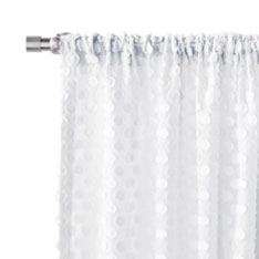 LILLA ROD POCKET CURTAIN PANEL IN WHITE