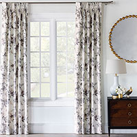 Naomi Pinch Pleated Curtain Panel In Pastel