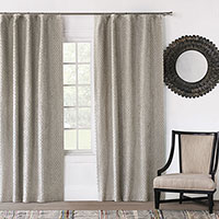 Evangeline Rod Pocket Curtain Panel In Taupe