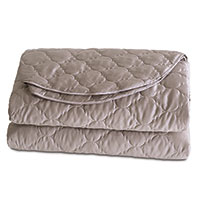 Viola Quilted Coverlet in Fawn