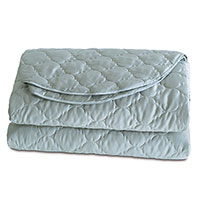 Viola Quilted Coverlet in Sea