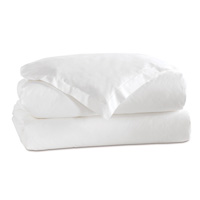 Gianna Hemstitch Duvet Cover in White