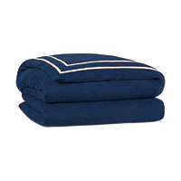 Resort Indigo Fret Duvet Cover