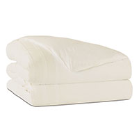 Vail Percale Duvet Cover In Ivory