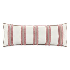 EMMELINE PINK FRINGE DECORATIVE PILLOW