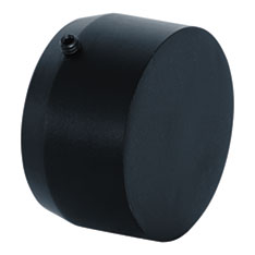 ACERO MATTE BLACK BEVELED END CAP PAIR