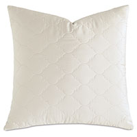 Viola Quilted Euro Sham in Ivory