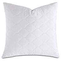 Viola Quilted Euro Sham in White