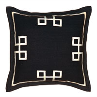 Resort Black Fret Euro Sham