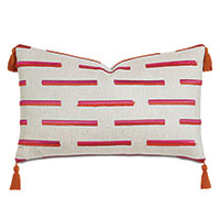 FAIRUZA MINI BRUSH FRINGE DECORATIVE PILLOW