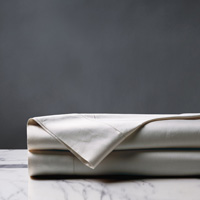 Deluca Sateen Flat Sheet in Dove