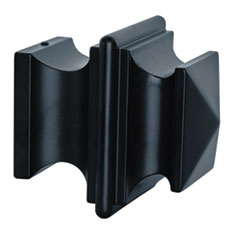 ACERO MATTE BLACK STACKED FINIAL PAIR