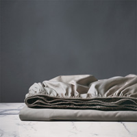 Deluca Sateen Fitted Sheet in Fawn