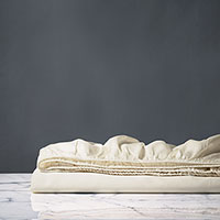 Fresco Sateen Fitted Sheet In Ivory