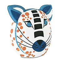 Hullabaloo Handpainted Tiger Decorative Pillow