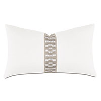 Junonia Embroidered Oblong Decorative Pillow