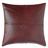 Kilbourn Leather Decorative Pillow