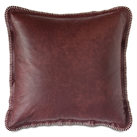 Kilbourn Leather Decorative Pillow