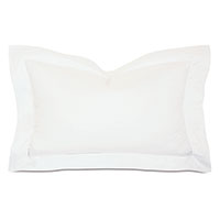 Roma Sateen King Sham in White