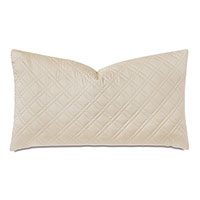 Coperta Diamond Quilted King Sham in Almond