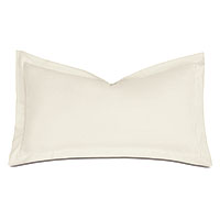 Deluca Sateen King Sham in Ivory